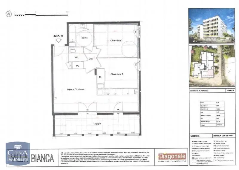Photo 7 Appartement 3 pièces 60.03m²