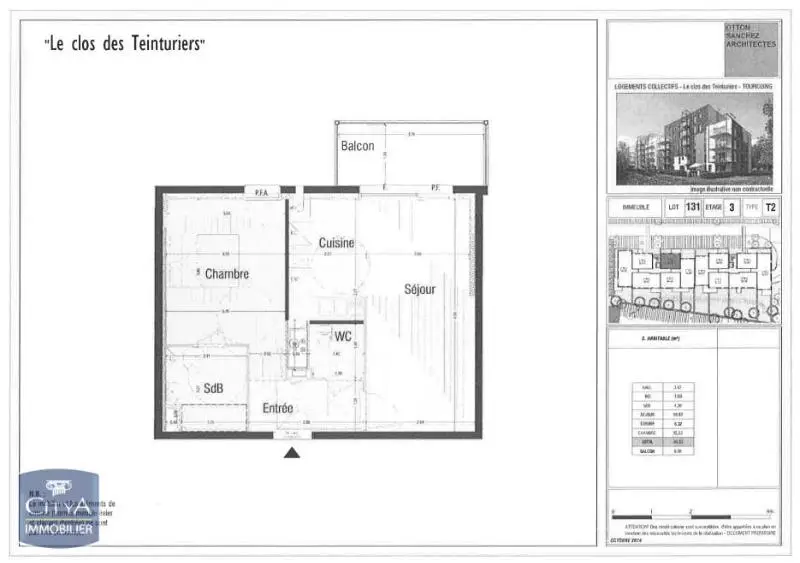 Photo 1 Appartement 2 pièces 46.02m²