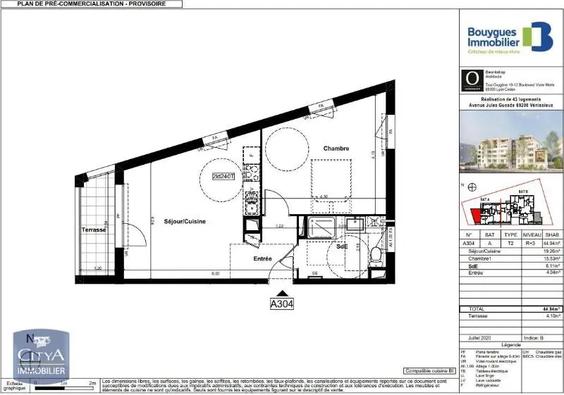 Photo 2 Appartement 2 pièces 44.94m²