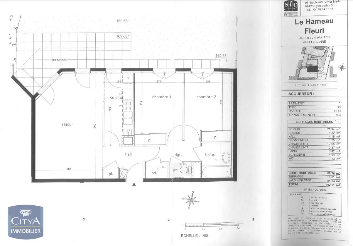 Photo 13 Appartement 3 pièces 62.36m²