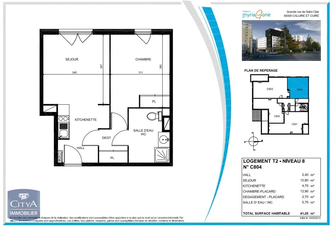Photo 10 Appartement 2 pièces 41.2m²