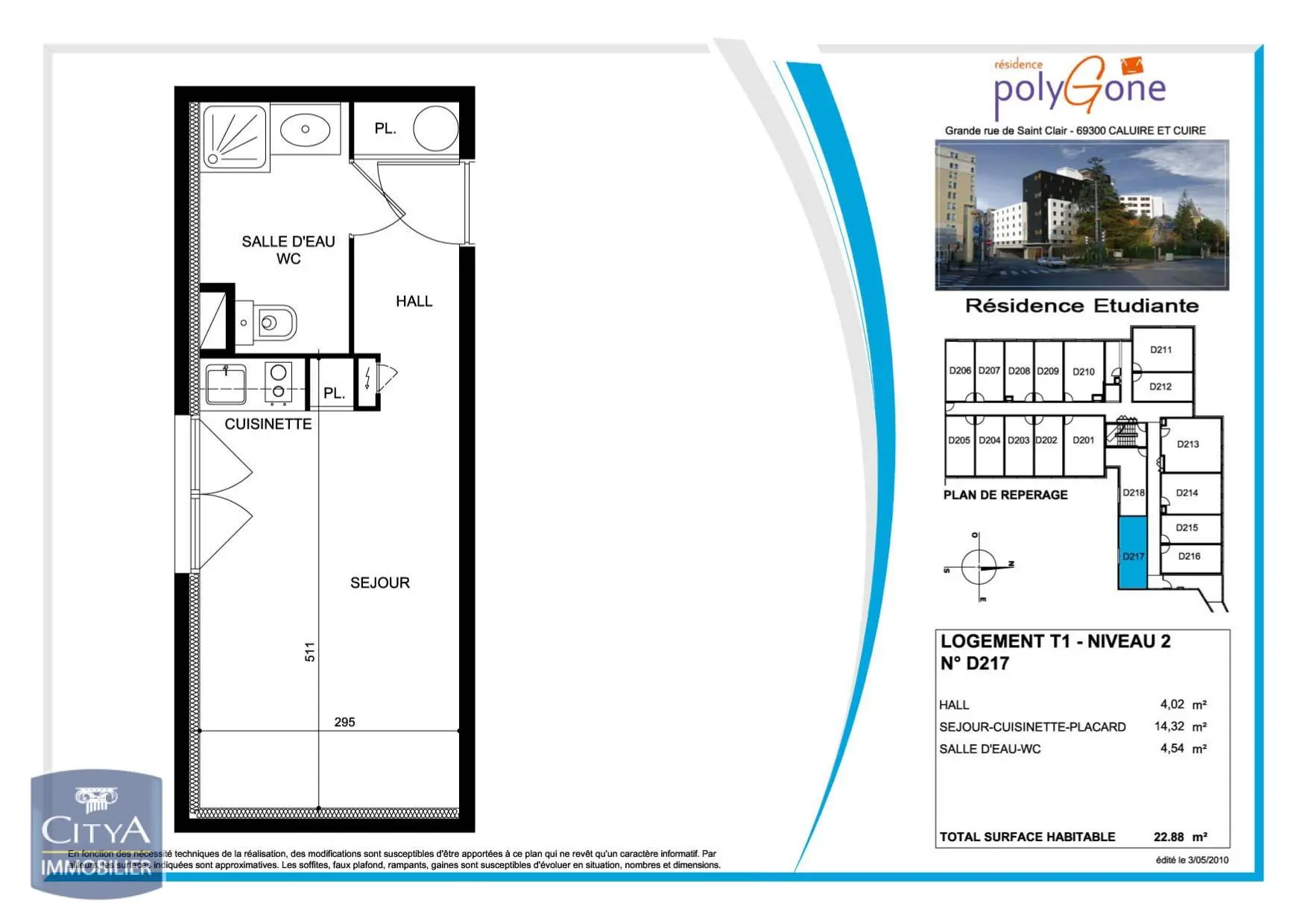 Photo 4 Appartement 1 pièce 22.64m²