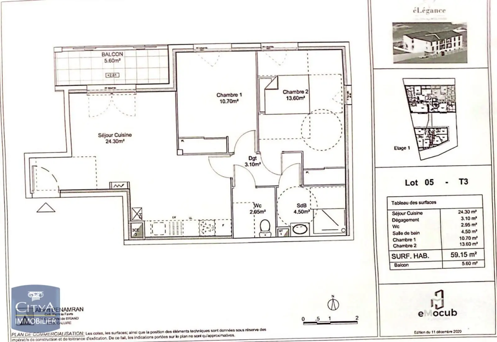 Photo 12 Appartement 3 pièces 59.15m²