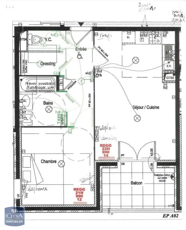 Photo 4 Appartement 2 pièces 46.16m²