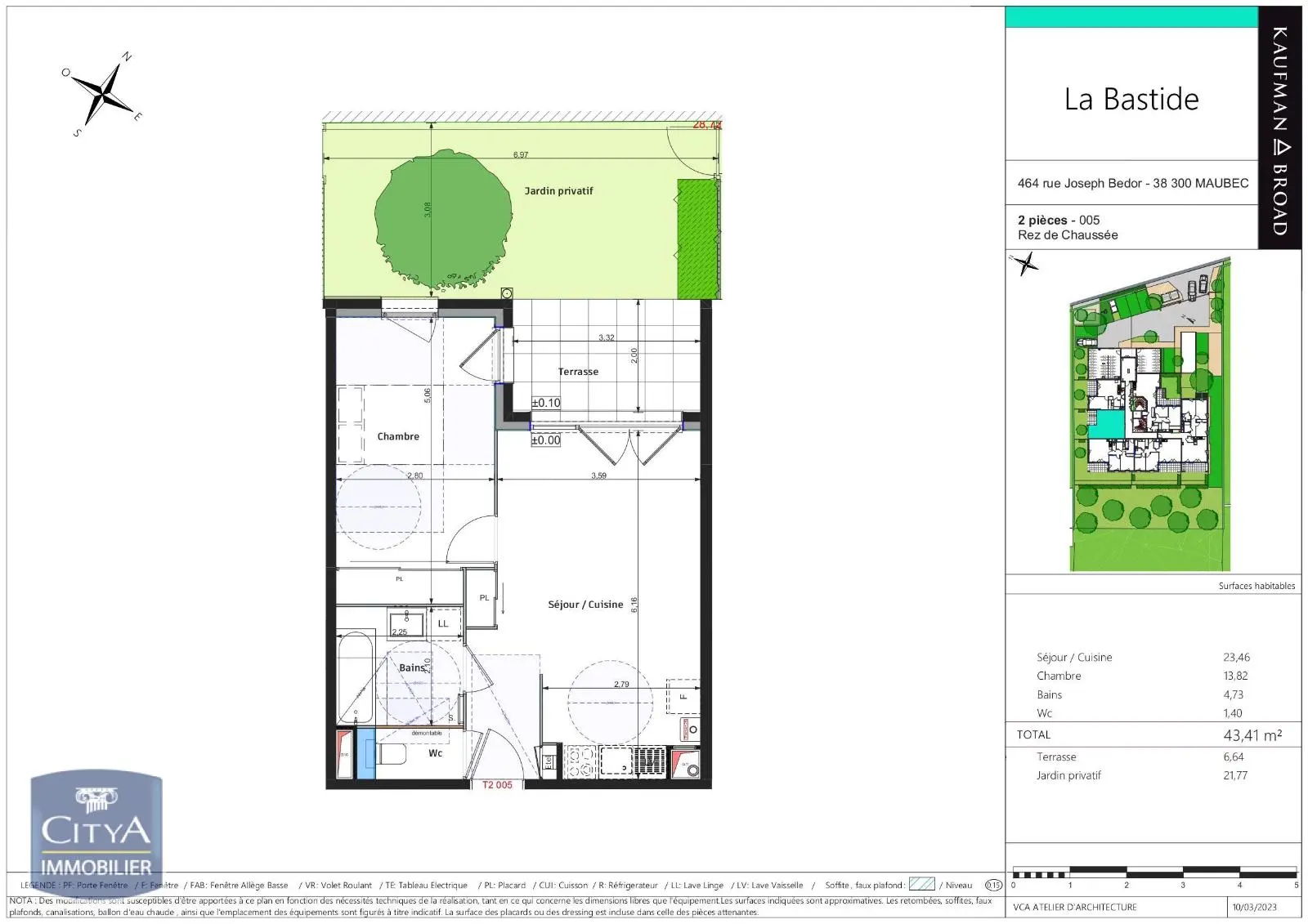 Photo 2 Appartement 2 pièces 43.41m²