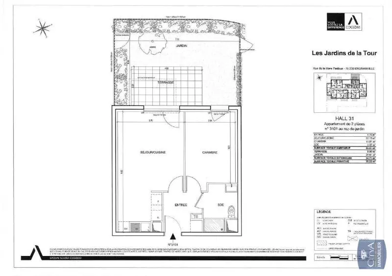 Photo 6 Appartement 2 pièces 43.51m²