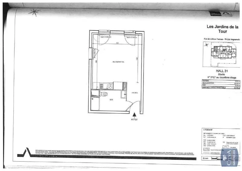Photo 5 Appartement 1 pièce 28.9m²