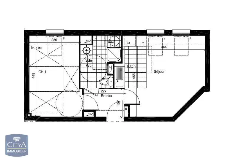 Photo 1 Appartement 2 pièces 36.59m²