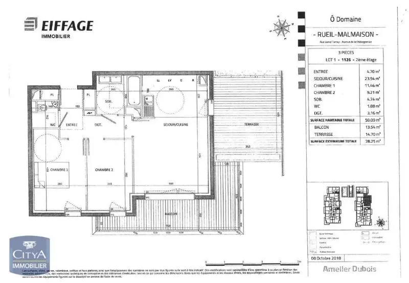 Photo 8 Appartement 3 pièces 59.09m²