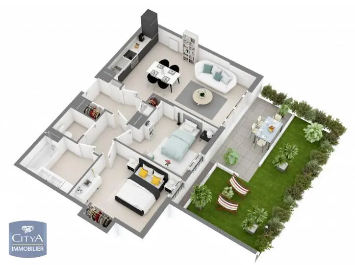 Photo 2 Appartement 3 pièces 62.33m²