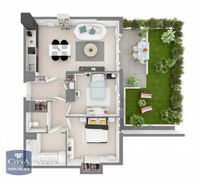 Photo 3 Appartement 3 pièces 62.33m²