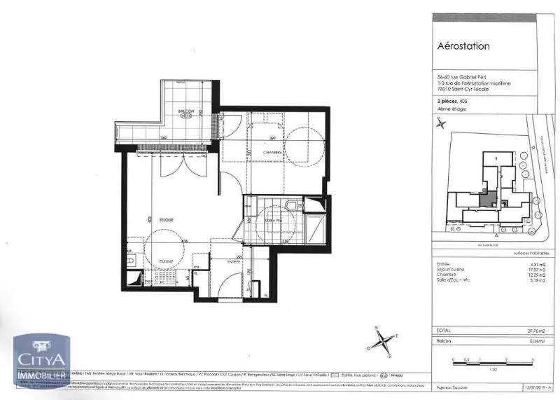 Photo 9 Appartement 2 pièces 39.76m²