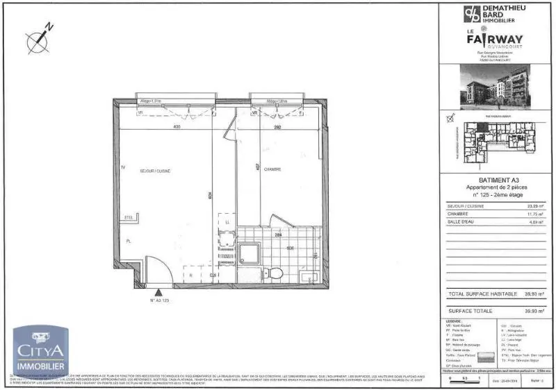 Photo 1 Appartement 2 pièces 39.93m²