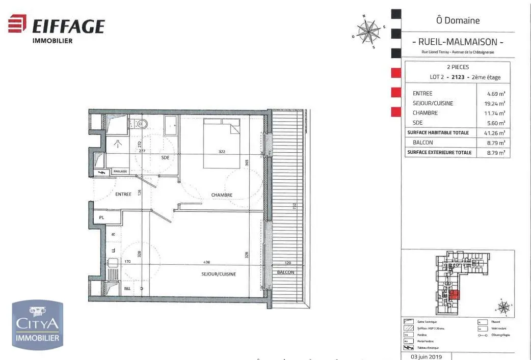 Photo 1 Appartement 2 pièces 41.26m²