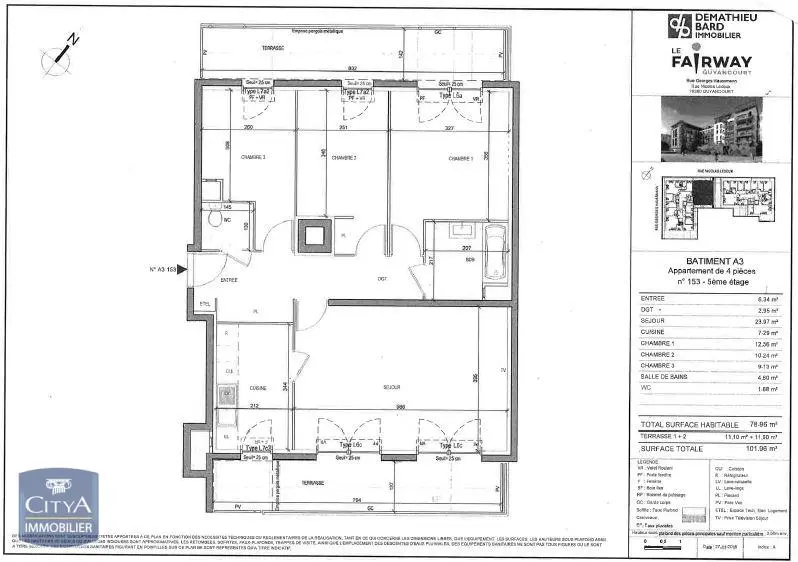 Photo 10 Appartement 4 pièces 78.96m²