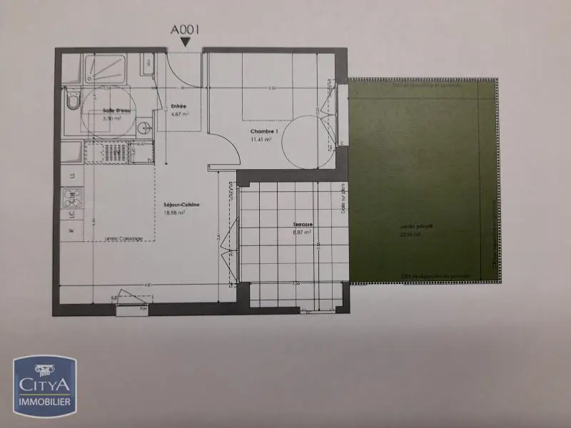 Photo 8 Appartement 2 pièces 40.56m²