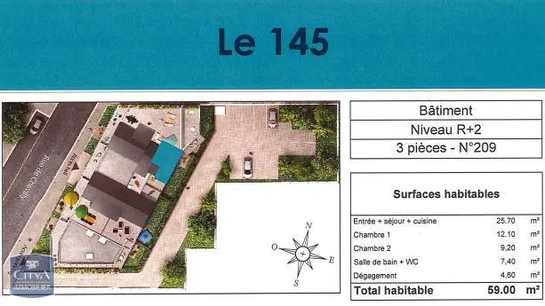 Photo 13 Appartement 3 pièces 59m²