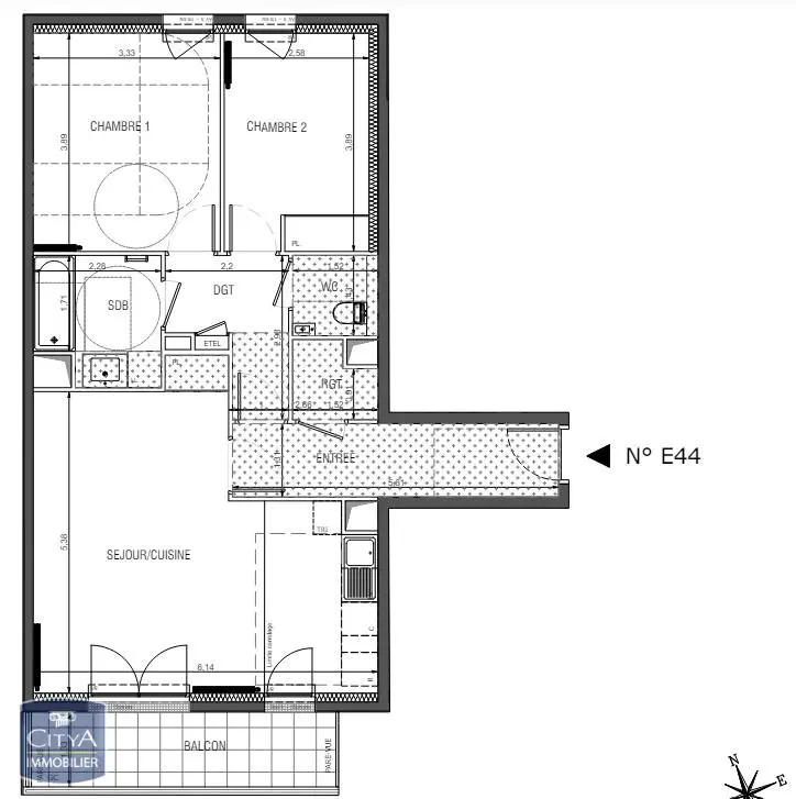 Photo 1 Appartement 3 pièces 72.23m²