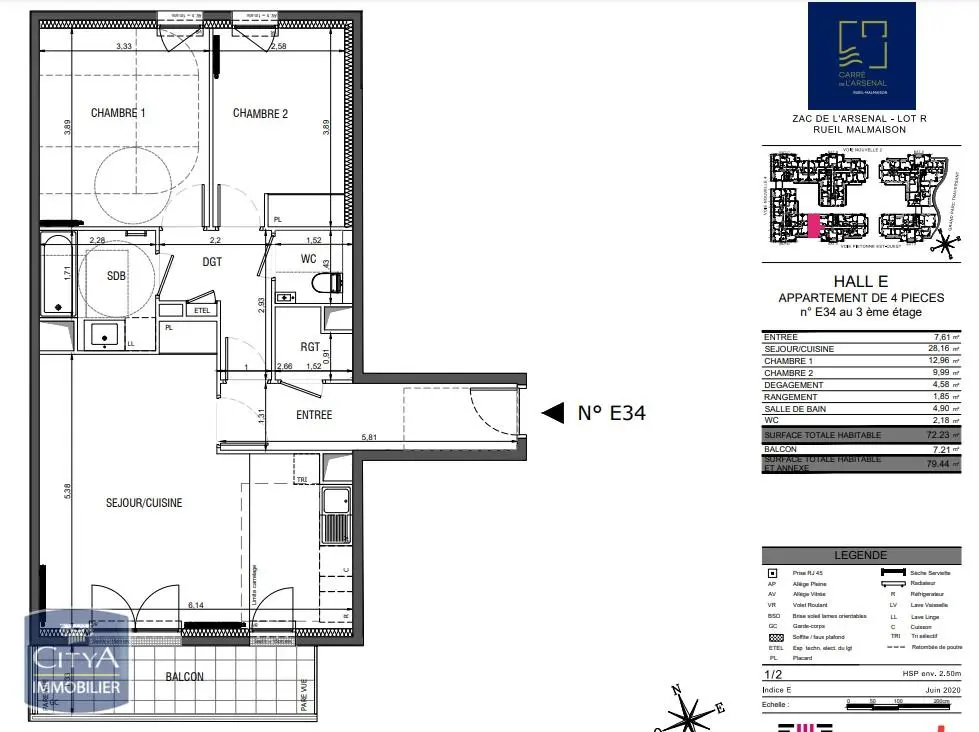 Photo 7 Appartement 3 pièces 72.23m²