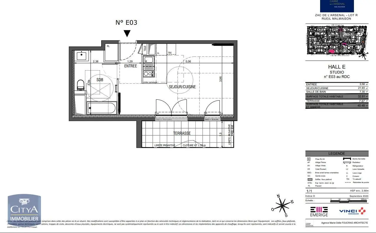Photo 1 Appartement 1 pièce 32.81m²