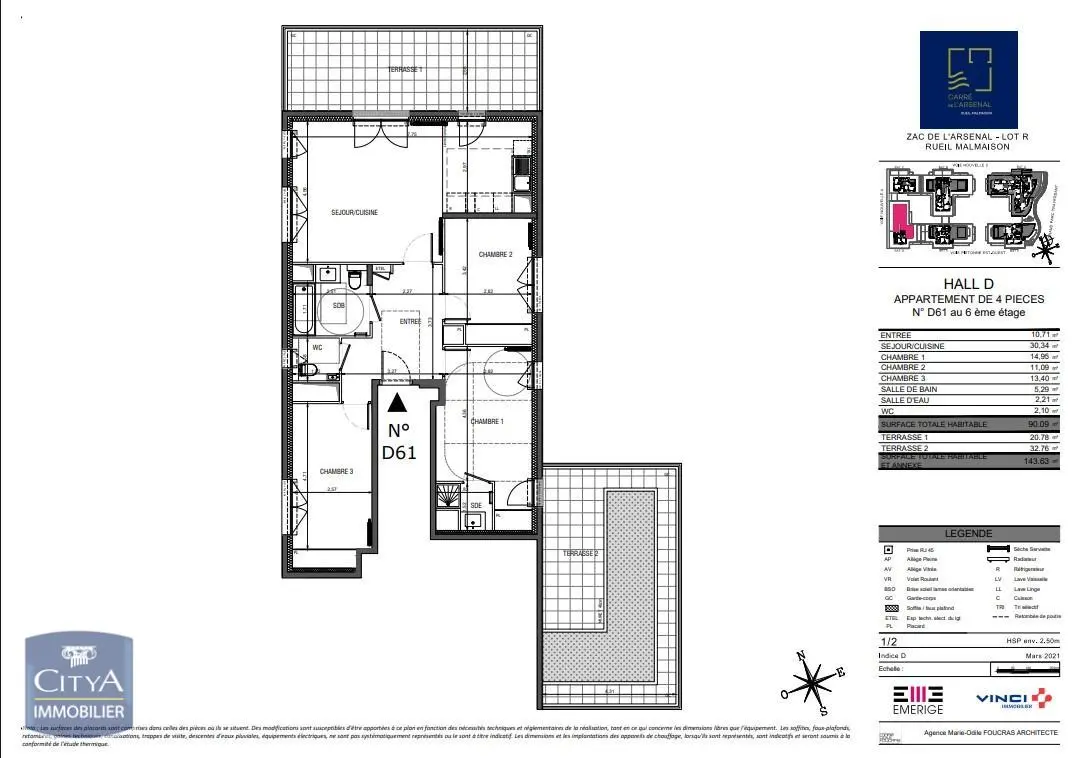 Photo 1 Appartement 4 pièces 90.09m²