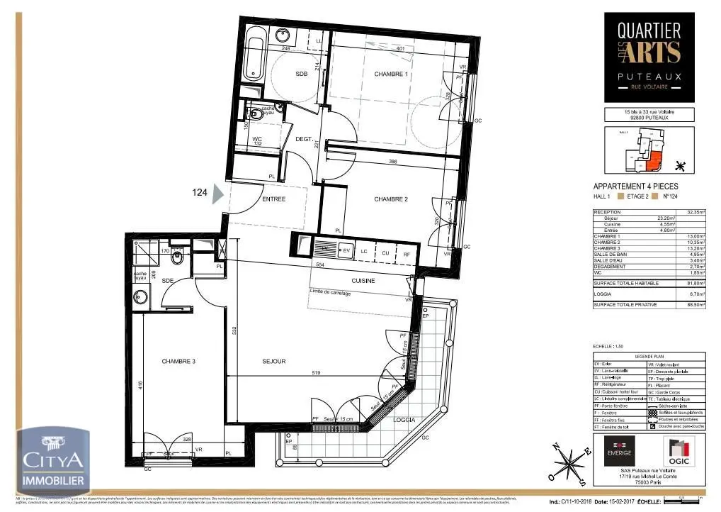 Photo 1 Appartement 4 pièces 81.8m²