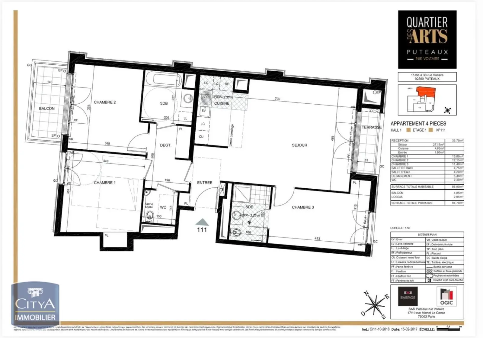 Photo 10 Appartement 4 pièces 86.9m²