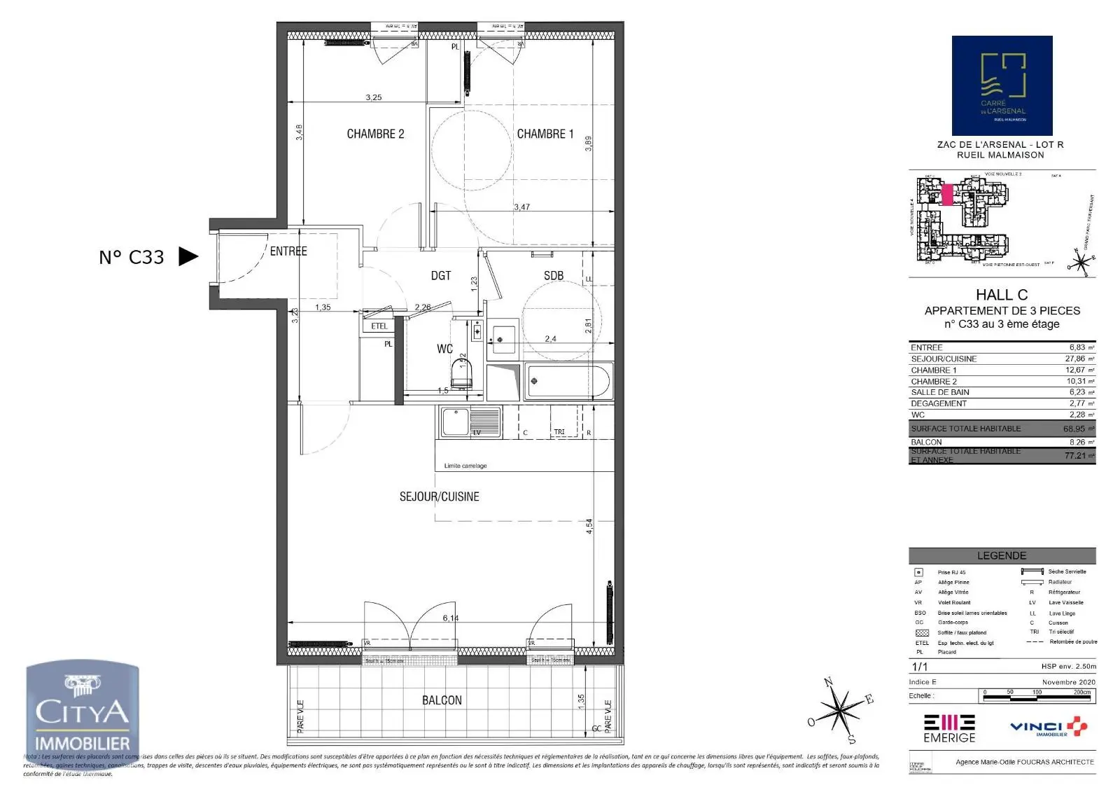 Photo 9 Appartement 3 pièces 68.95m²