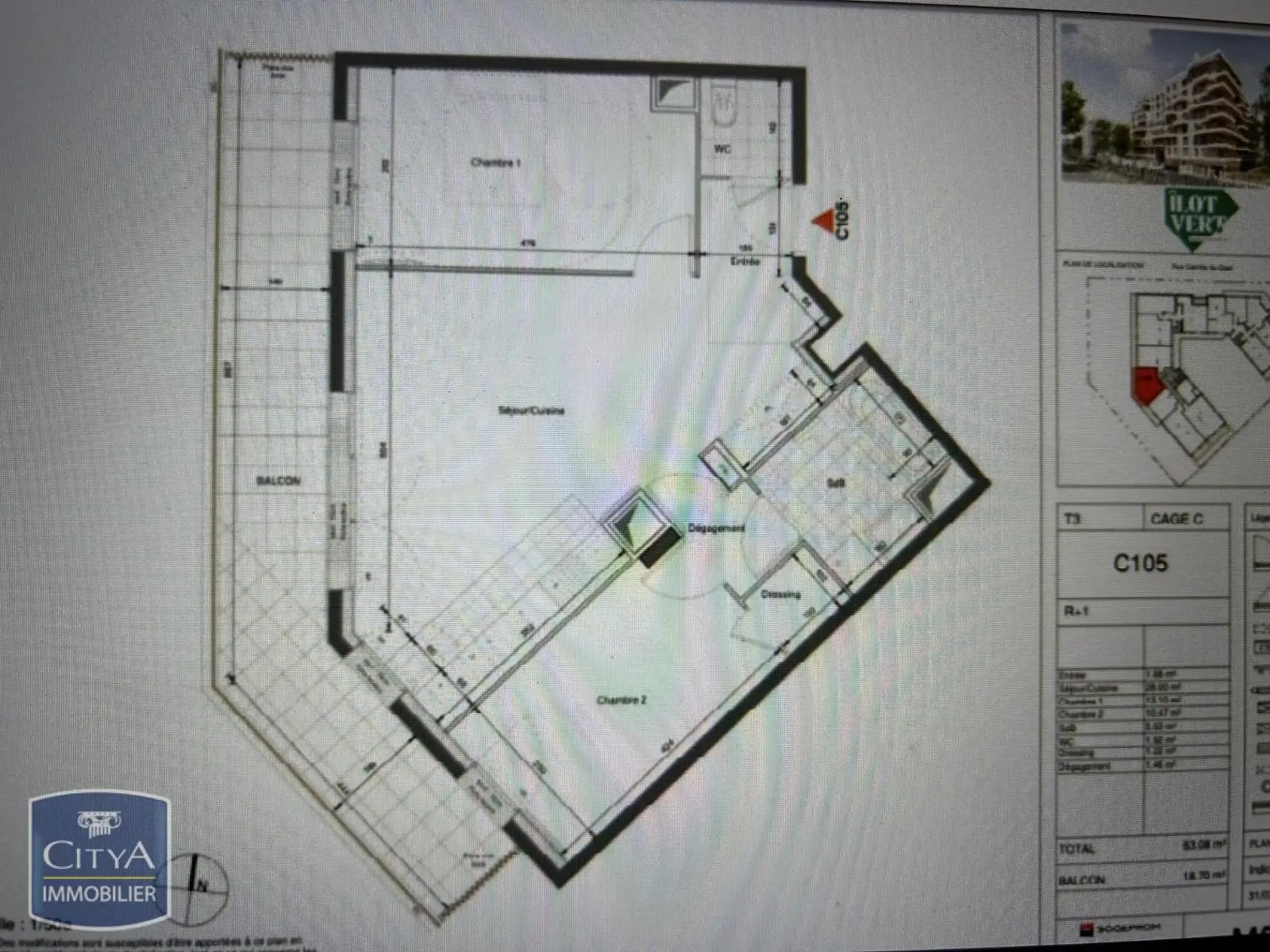 Photo 10 Appartement 3 pièces 63.08m²