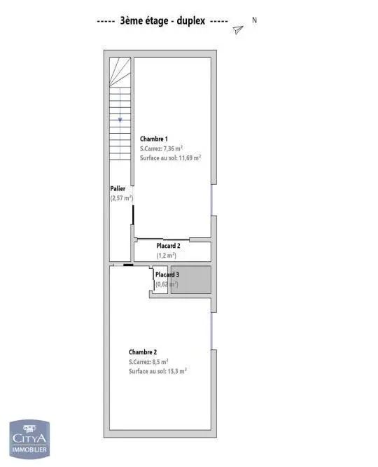 Photo 3 Appartement 3 pièces 63.19m²