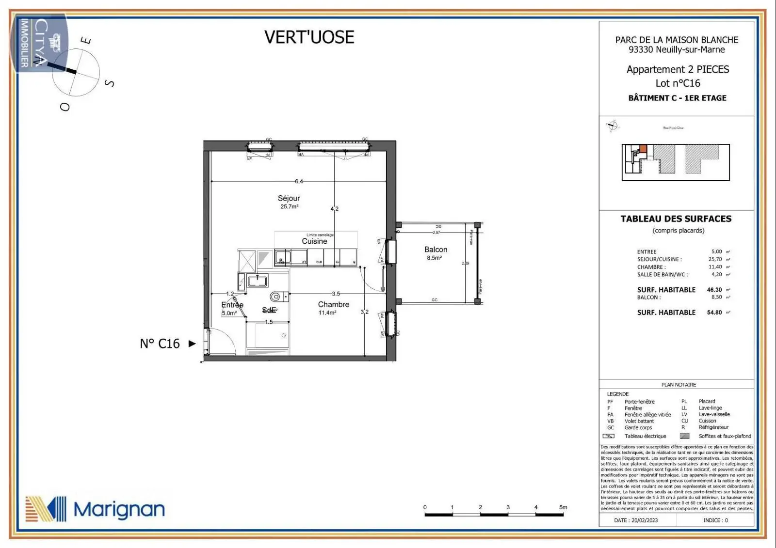 Photo 1 Appartement 2 pièces 46.3m²
