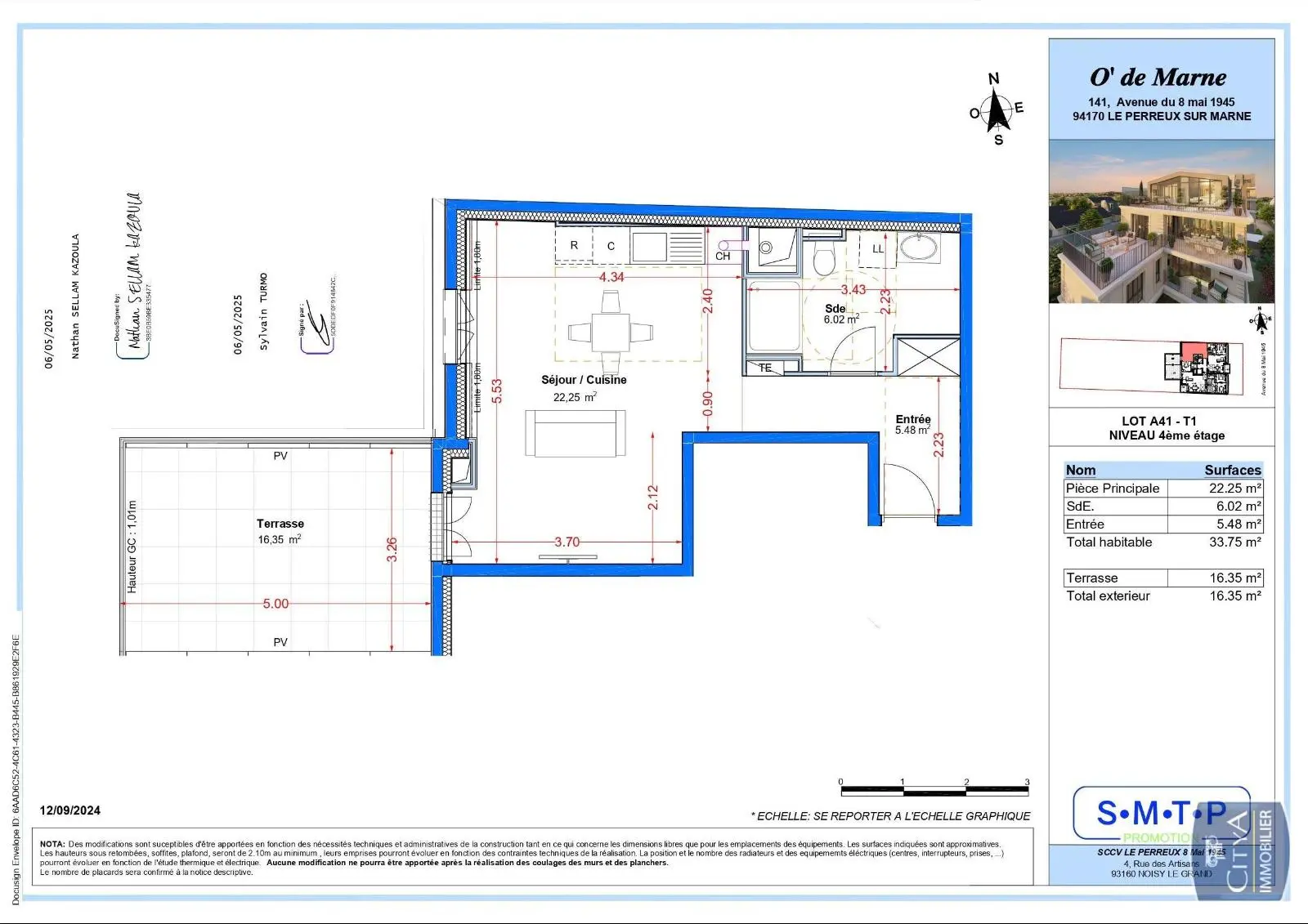 Photo 1 Appartement 1 pièce 33.8m²