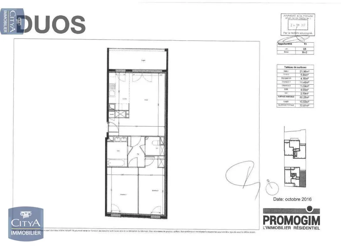Photo 12 Appartement 3 pièces 62.28m²