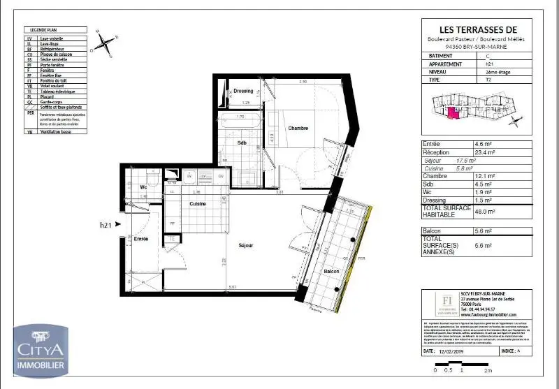 Photo 7 Appartement 2 pièces 47.72m²