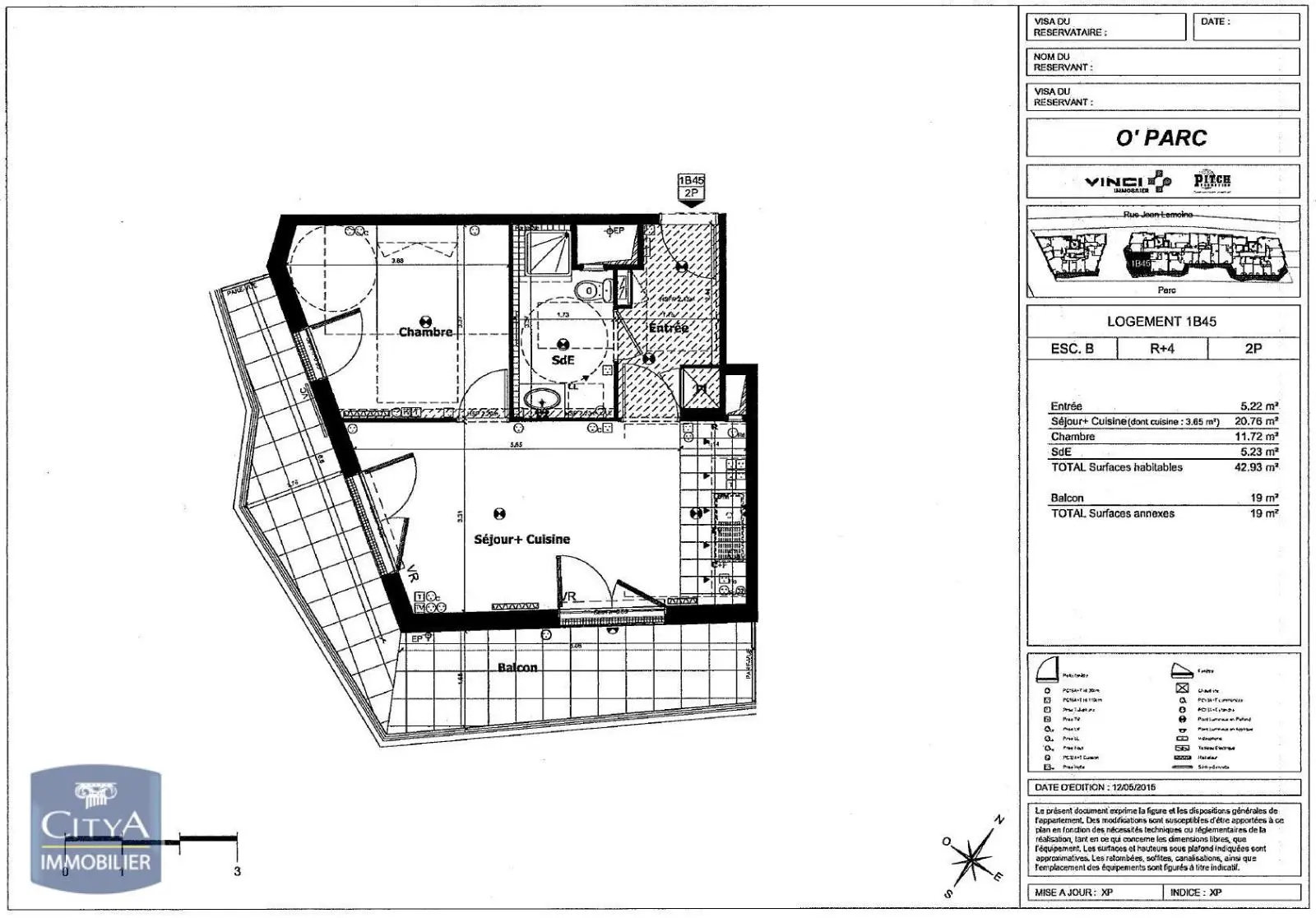 Photo 1 Appartement 2 pièces 42.93m²