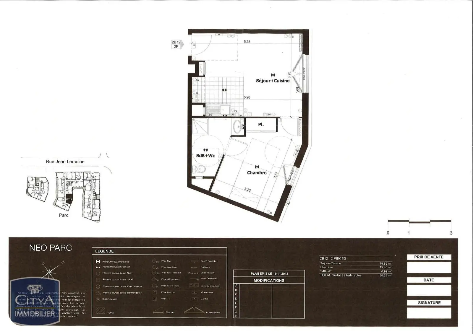 Photo 6 Appartement 2 pièces 38.28m²