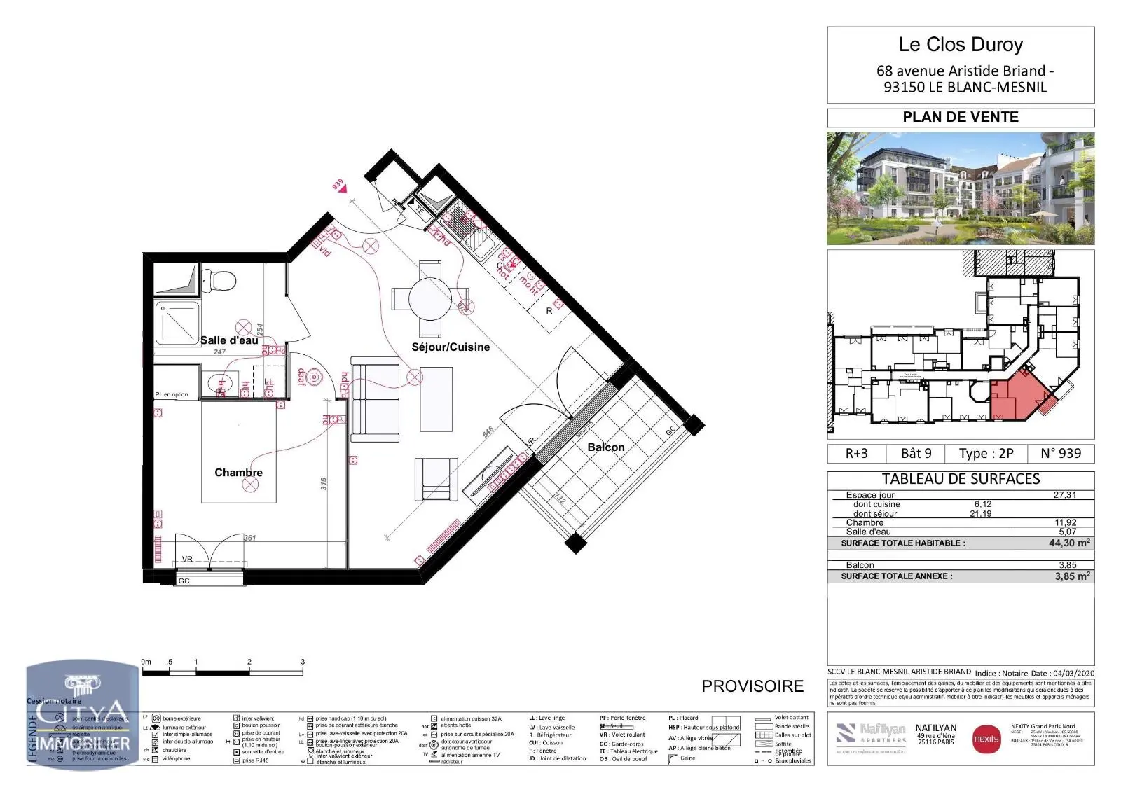 Photo 2 Appartement 2 pièces 44.3m²