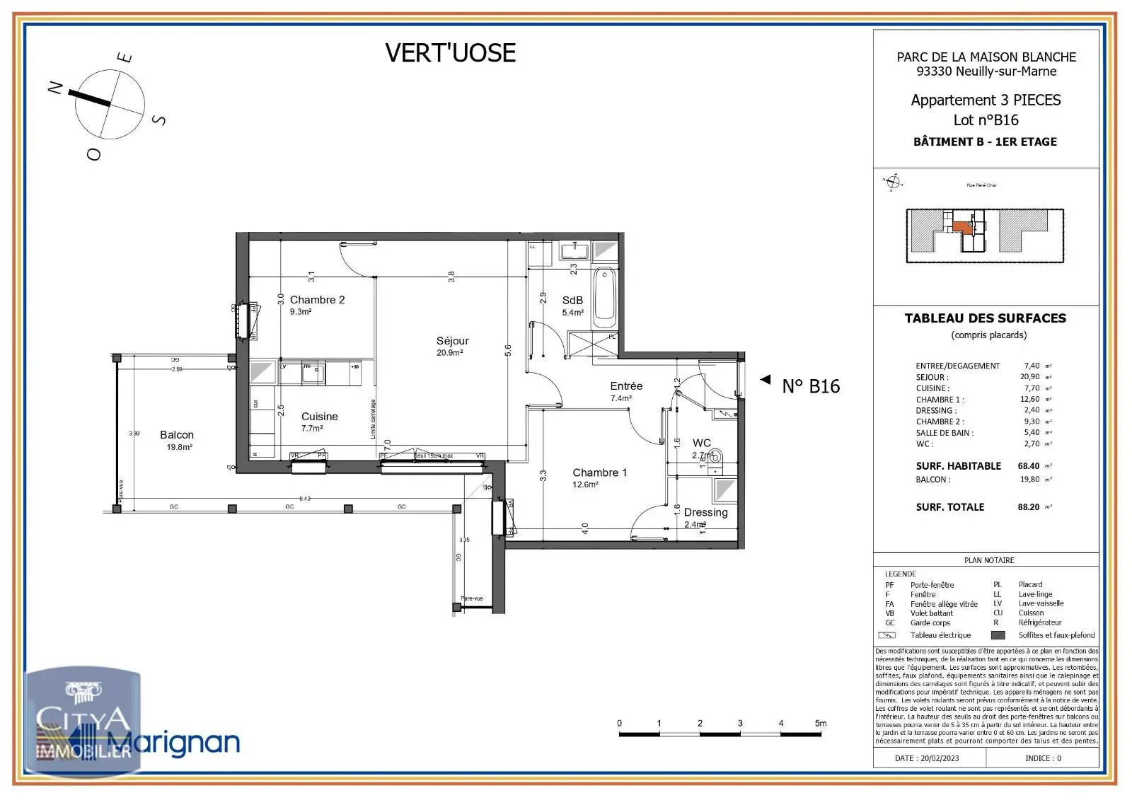 Photo 1 Appartement 3 pièces 68.4m²