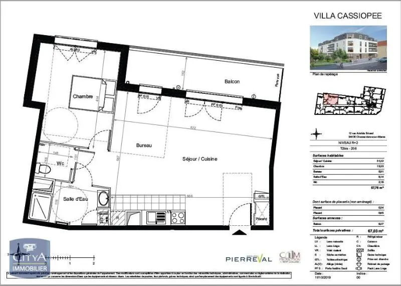 Photo 7 Appartement 2 pièces 57.76m²