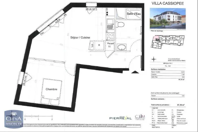 Photo 6 Appartement 2 pièces 41.18m²
