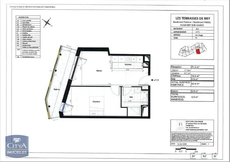 Photo 7 Appartement 2 pièces 42.9m²