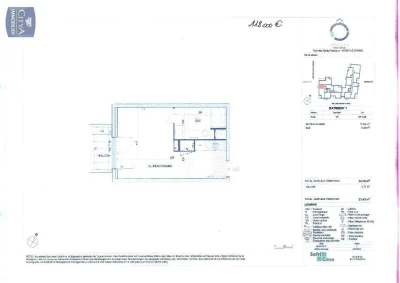 Photo 7 Appartement 1 pièce 24.7m²
