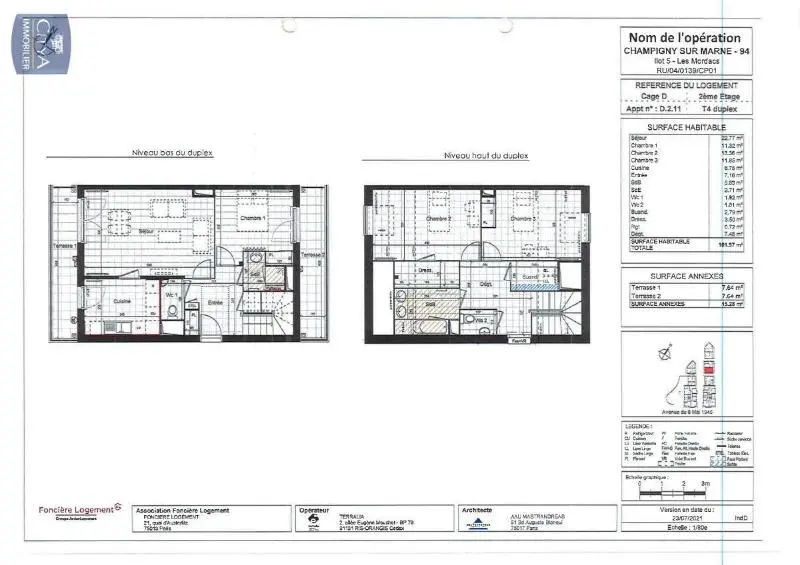 Photo 2 Appartement 4 pièces 101.97m²