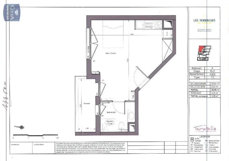 Photo 1 Appartement 1 pièce 28.06m²