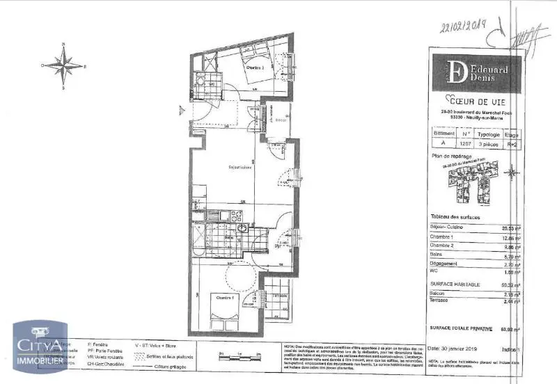 Photo 7 Appartement 3 pièces 59.32m²