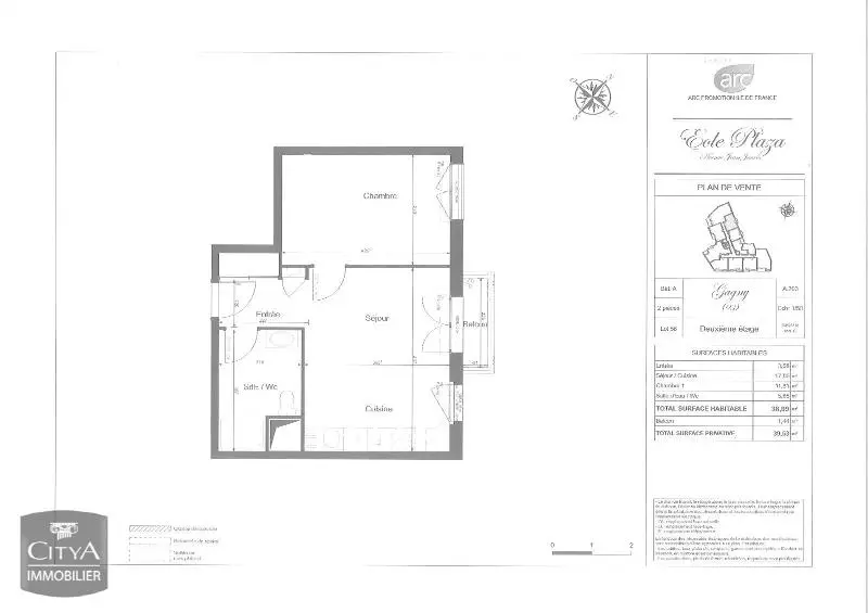 Photo 5 Appartement 2 pièces 38.09m²