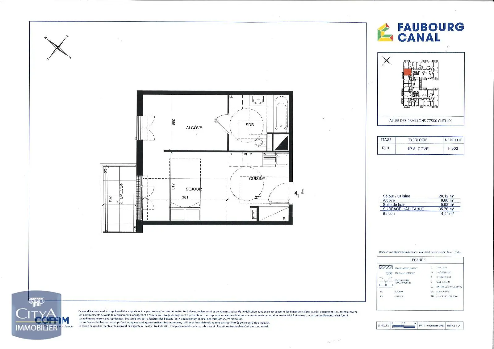 Photo 1 Appartement 1 pièce 35.76m²