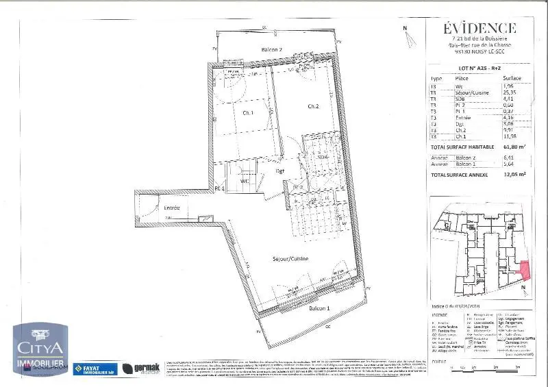 Photo 9 Appartement 3 pièces 61.8m²