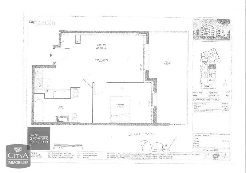 Photo 1 Appartement 2 pièces 43.78m²