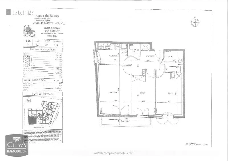Photo 2 Appartement 3 pièces 62.2m²